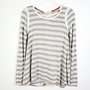 REWIND STRIPED LACE BACK DETAIL TOP